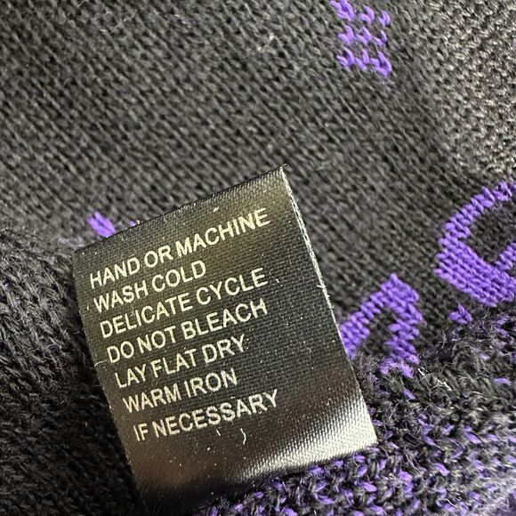 darria gazelle long sleeve purple black sweater dress Size L - Picture 9 of 10